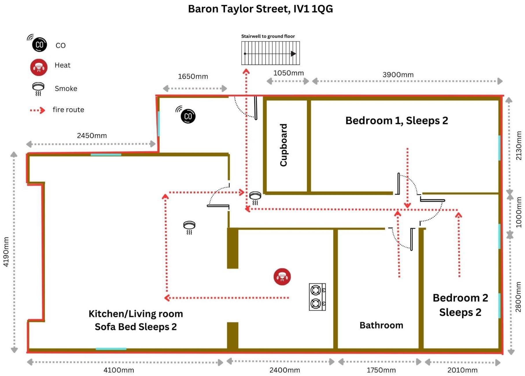 City Centre 2 Bed - Baron Taylor Street Inverness Exterior photo